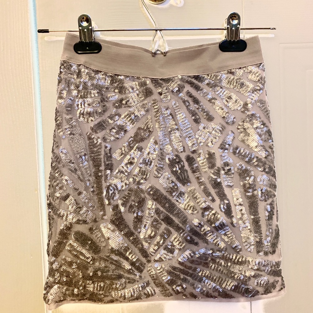BCBG sequin mini skirt